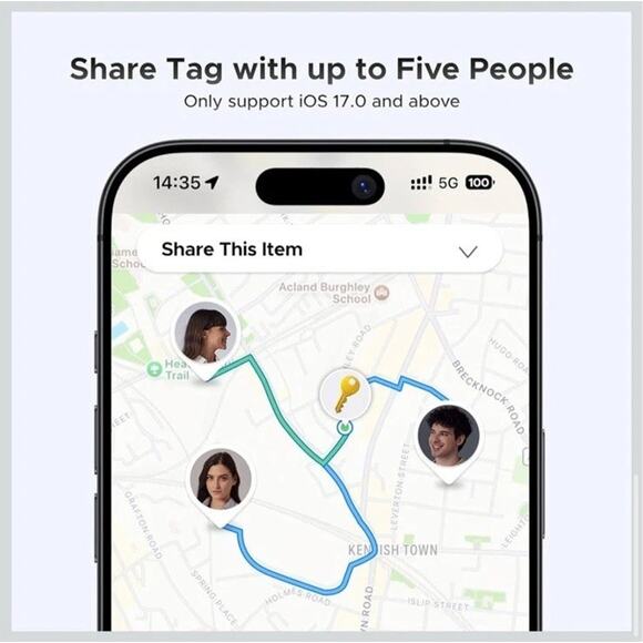 🔥UGREEN FineTrack BT Tracker Tag Smart Finder Apple Devices Compatibility NWT🔥 - Picture 6 of 9